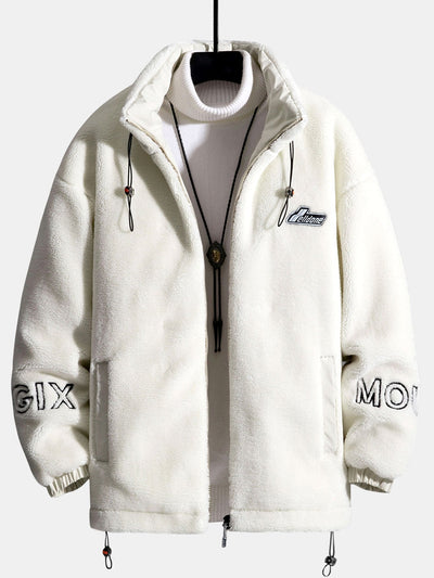 Lorenzo | Quilted Lined Teddy Fleece Zip Up Jacket
