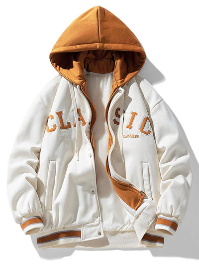 Tyler | Hooded Baseball Jacket