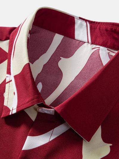 Arnol® | Abstract Print Button Up Shirt