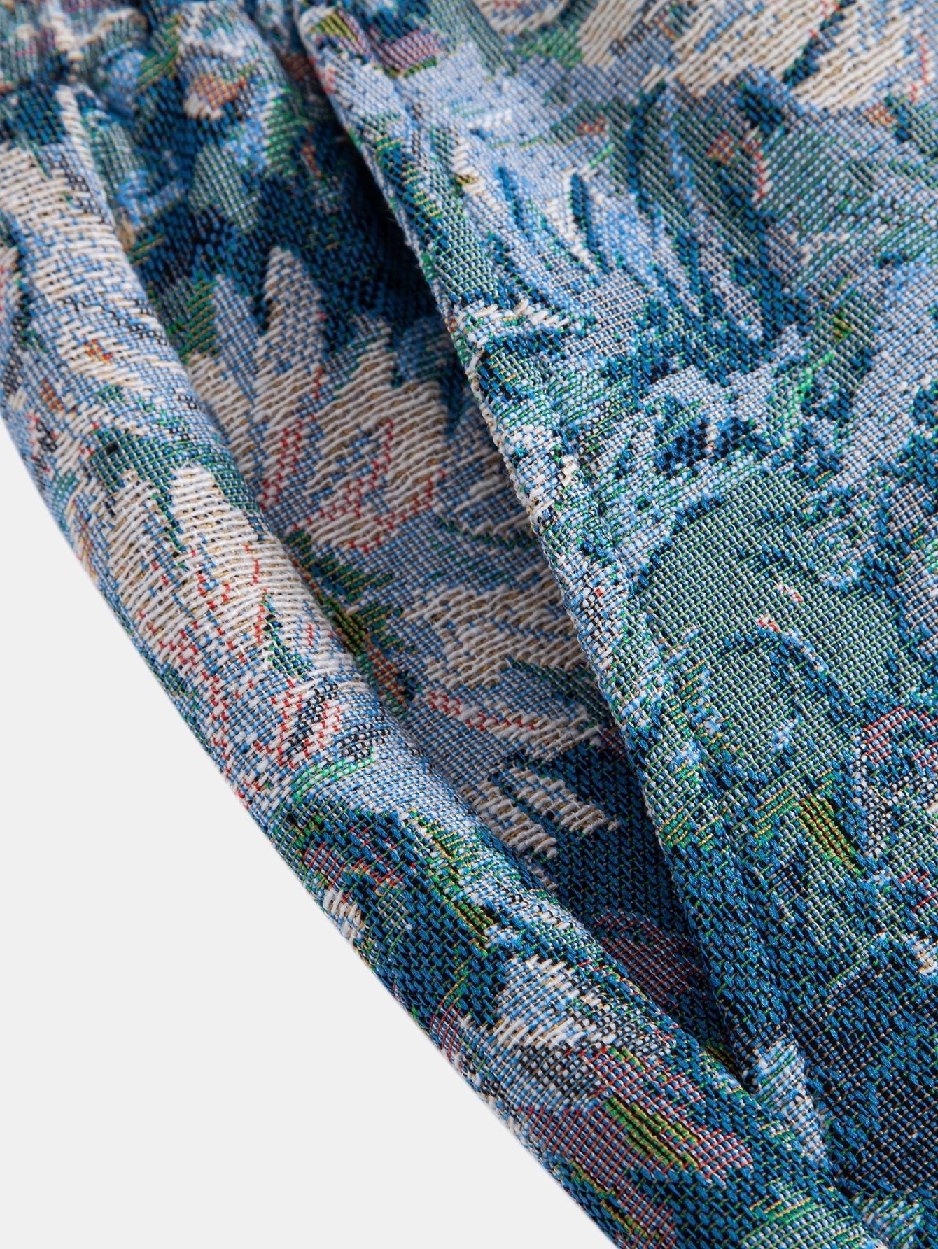 Nicasius | Painted Floral Jacquard Shorts