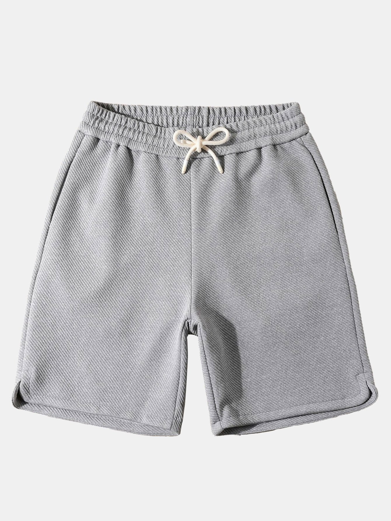 Bahman® | Loose Fit Drawstring Twill Jacquard Shorts