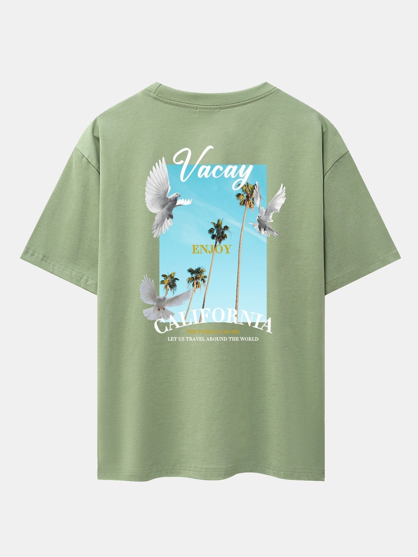 Gaspar® | Dove Back Print Drop Shoulder Oversize T-Shirt