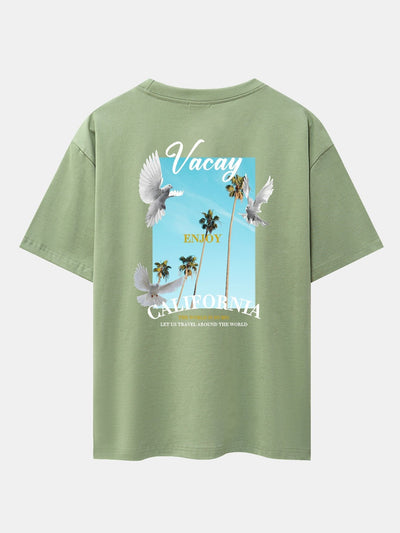 Gaspar® | Dove Back Print Drop Shoulder Oversize T-Shirt