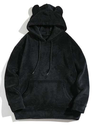 Brian | Relax Fit Teddy Fleece Hoodie With Ears