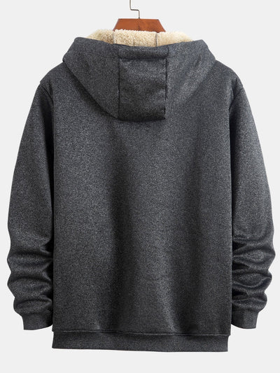 Zebulon | Teddy Lined Zip Up Hoodie
