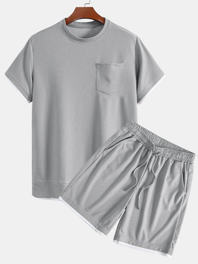 Adalgiso® | 2 In 1 Waffle T-Shirt & Shorts