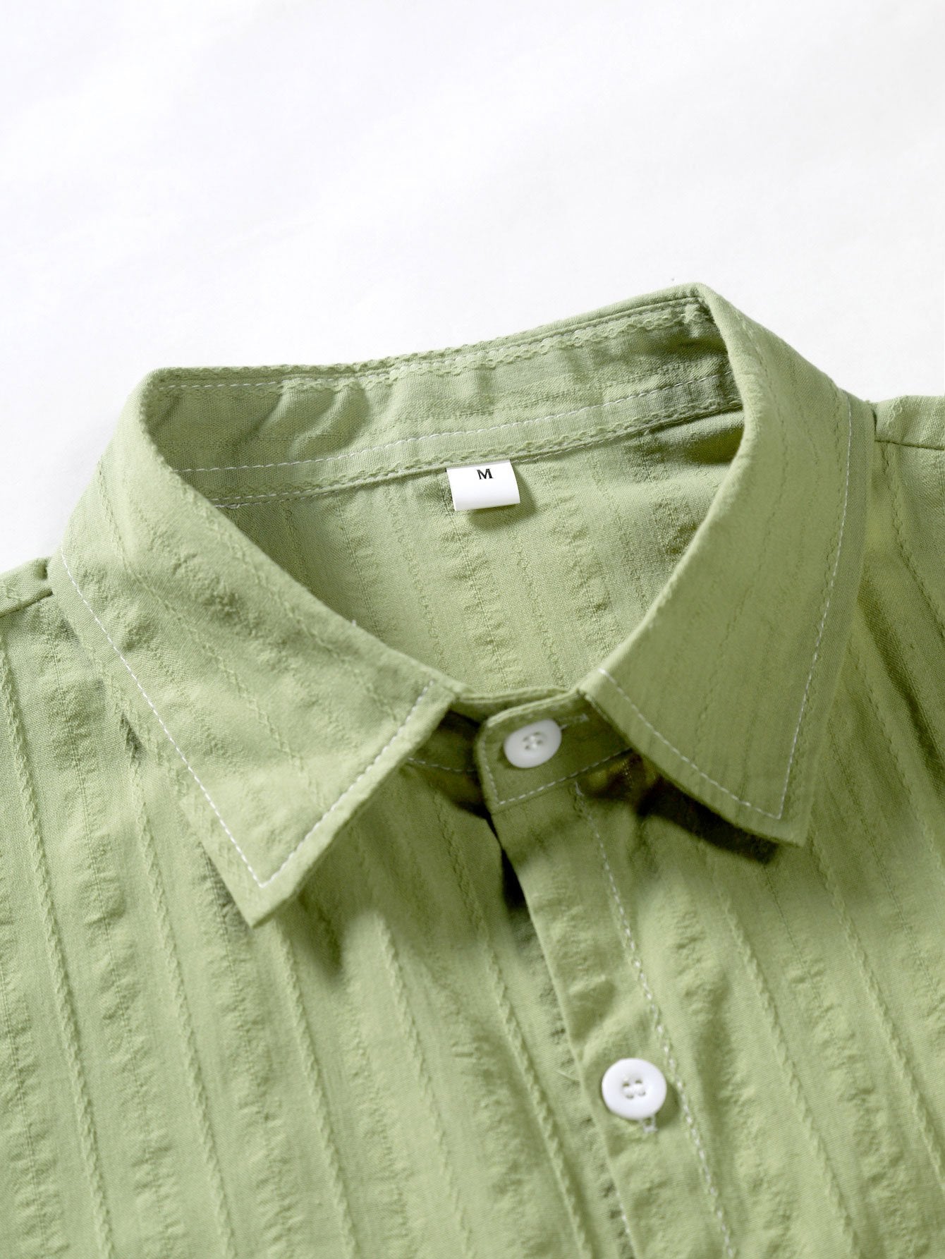 Arminius® | Striped Jacquard Button Up Shirt