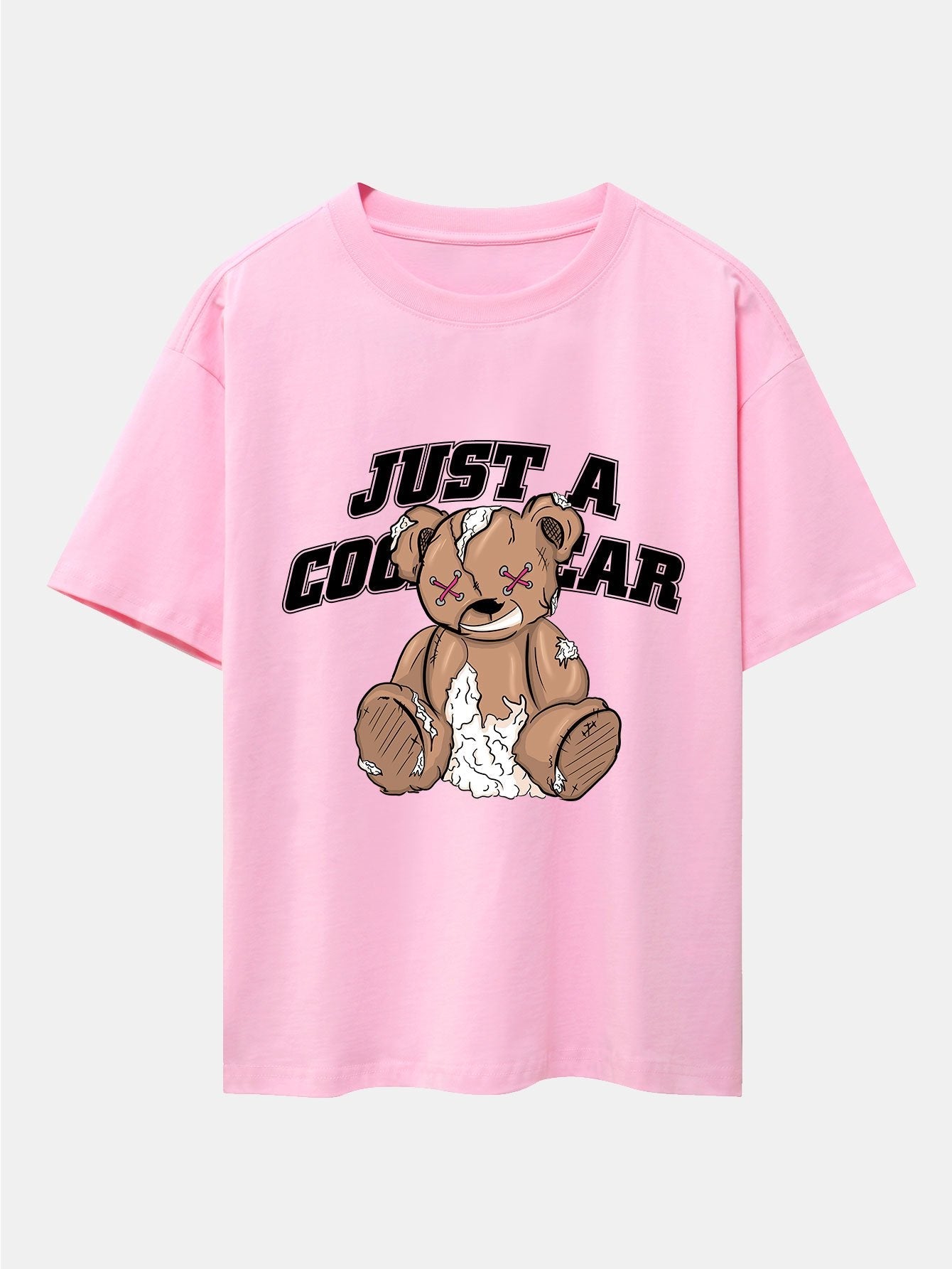 Joseph® | Tattered Bear Print Drop Shoulder Oversize T-Shirt