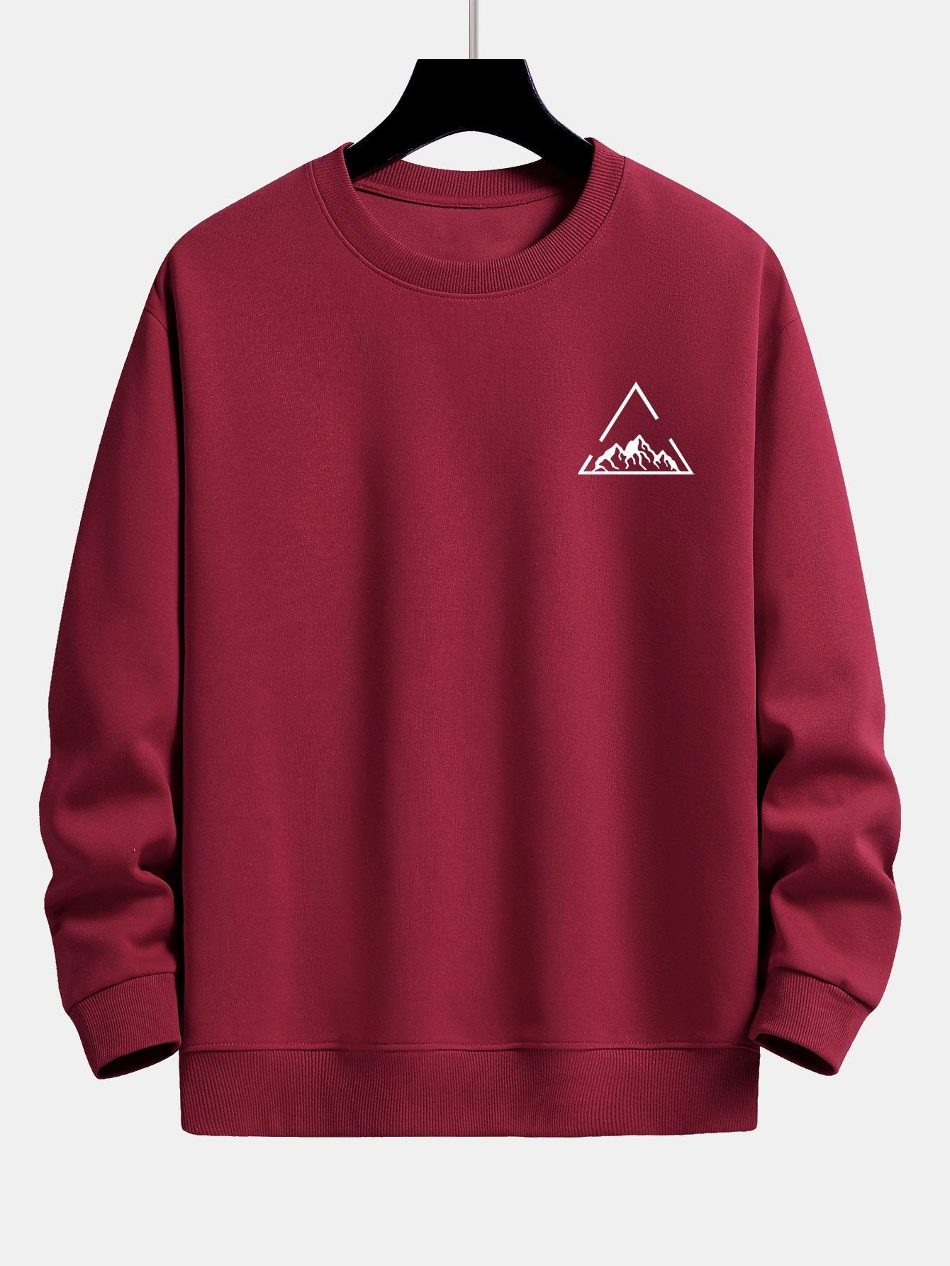Lars® | Triangle Mountain Print Relax Fit Sweatshirt