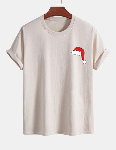 Alejandro® | Santa Hat Print Cotton T-Shirt