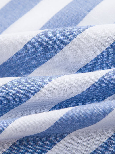 Arion® | Striped Cotton Blend Button Up Shirt