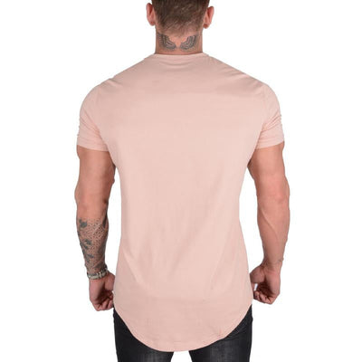Men's Solid Color Loose Rond Neck Short Sleeve T-Shirt
