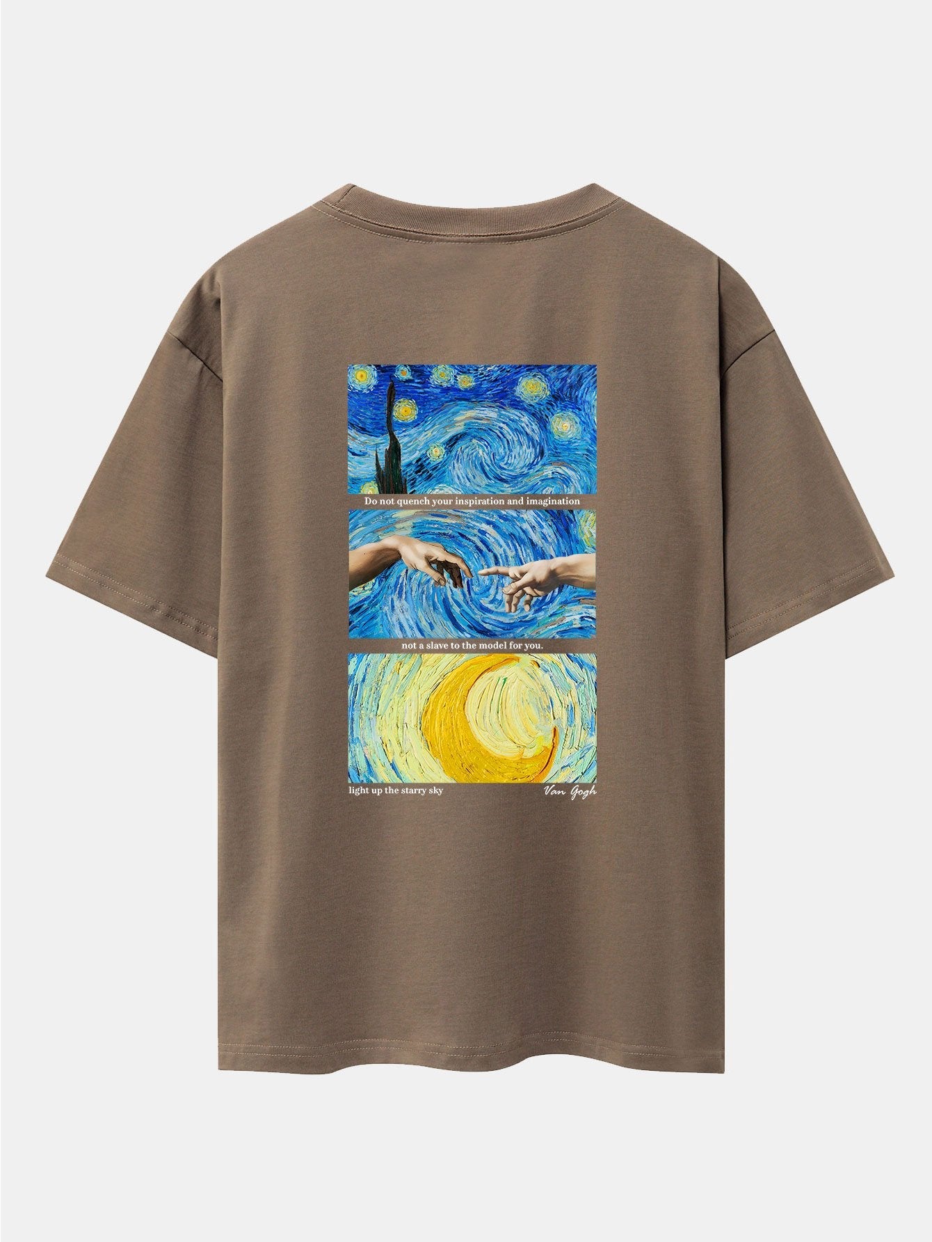 Isaac® | The Starry Night Back Print Drop Shoulder Oversize T-Shirt