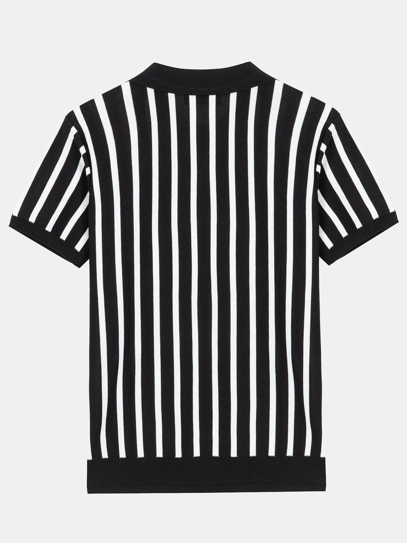 Stephen | Striped Short Sleeve Sweater Polo
