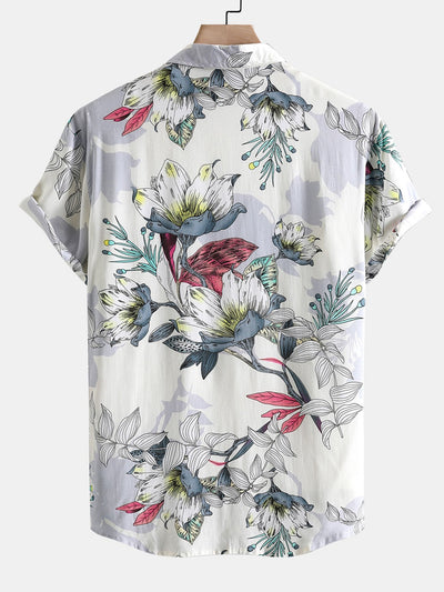 Vladimir® | Viscose Floral Print Button Up Shirt
