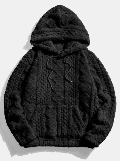Yuri | Geometry Jacquard Teddy Hoodie
