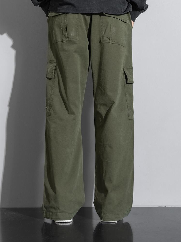 Galdino® | Straight Leg Cotton Cargo Pants