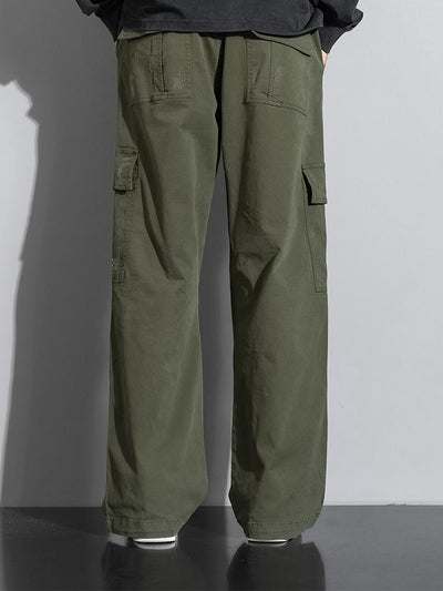 Galdino® | Straight Leg Cotton Cargo Pants