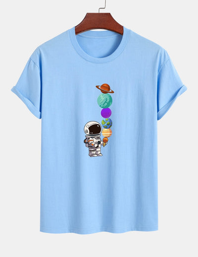 Armando® | Planet Astronaut Print Cotton T-Shirt