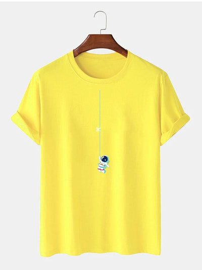 Leandro® | Astronaut On A String Print T-Shirt