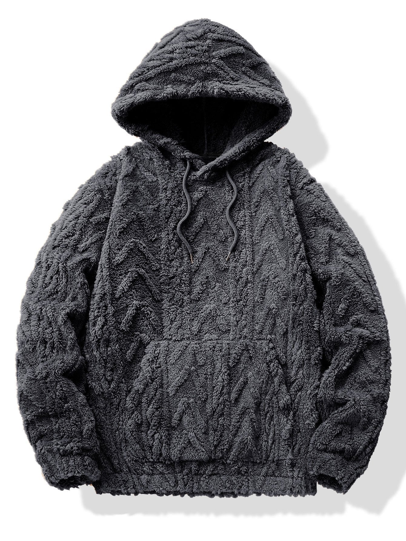 Newton | Geometric Jacquard Teddy Hoodie