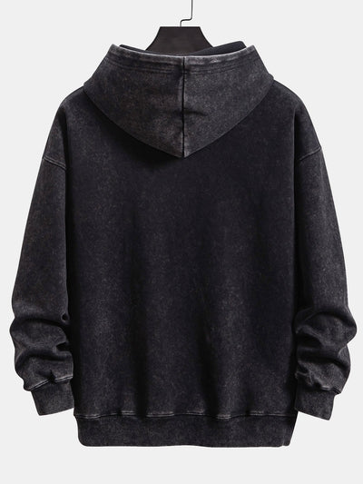 Kingston | Relax Fit Washed Distressed Hoodie