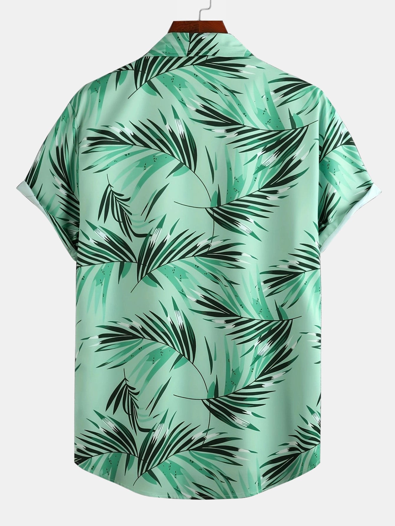 Alured® | Leaf Print Button Up Shirt