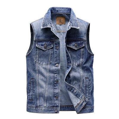 Men's Retro Lapel DeniVest