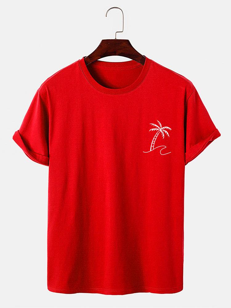 Brendan® | Palm Trees Print T-Shirt