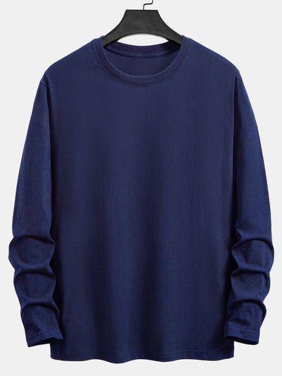 Addison® | 3 Pieces Basic Long Sleeve Cotton T-Shirts