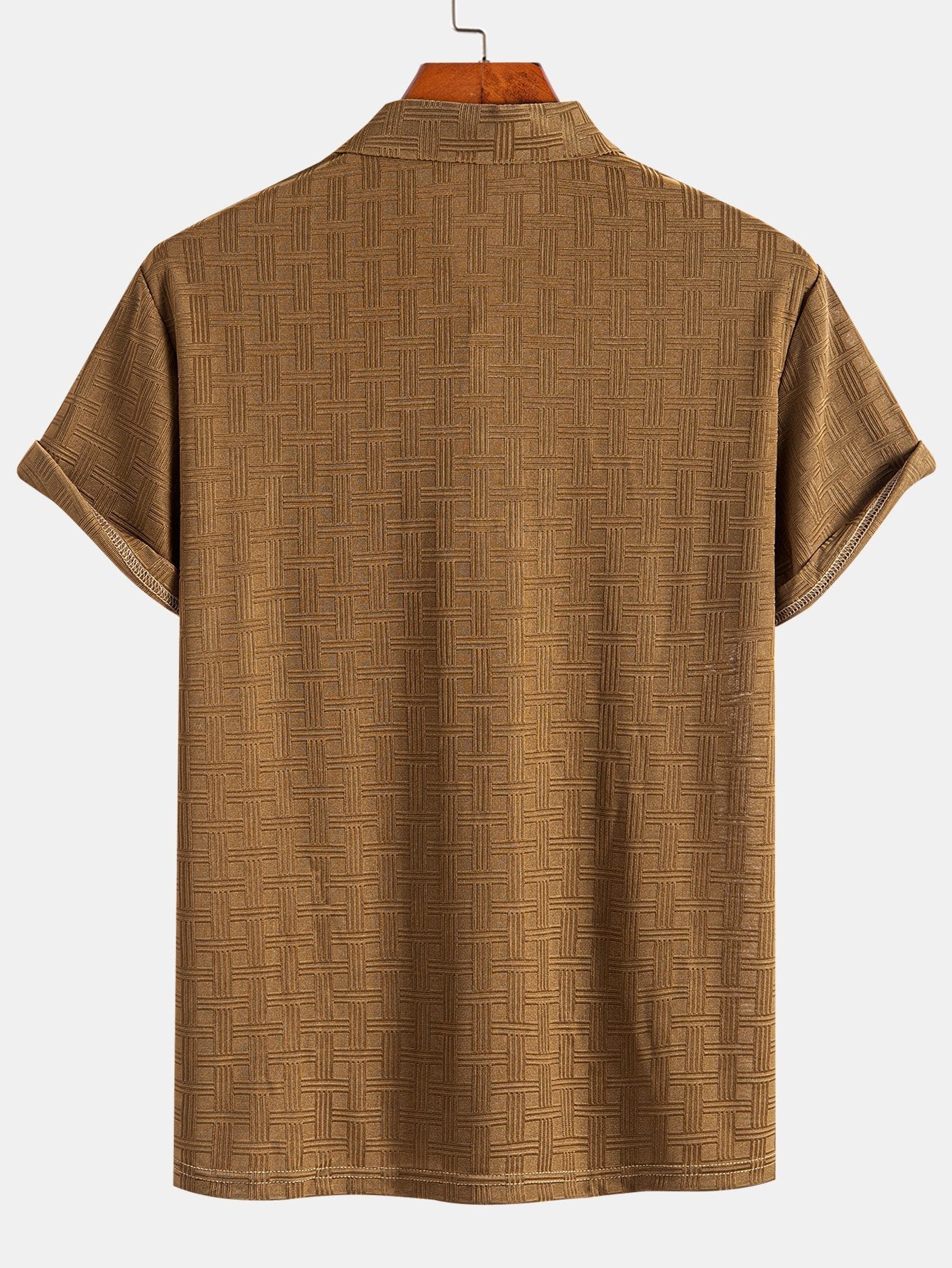 Asher | Short Sleeve Knitted Textured Polo