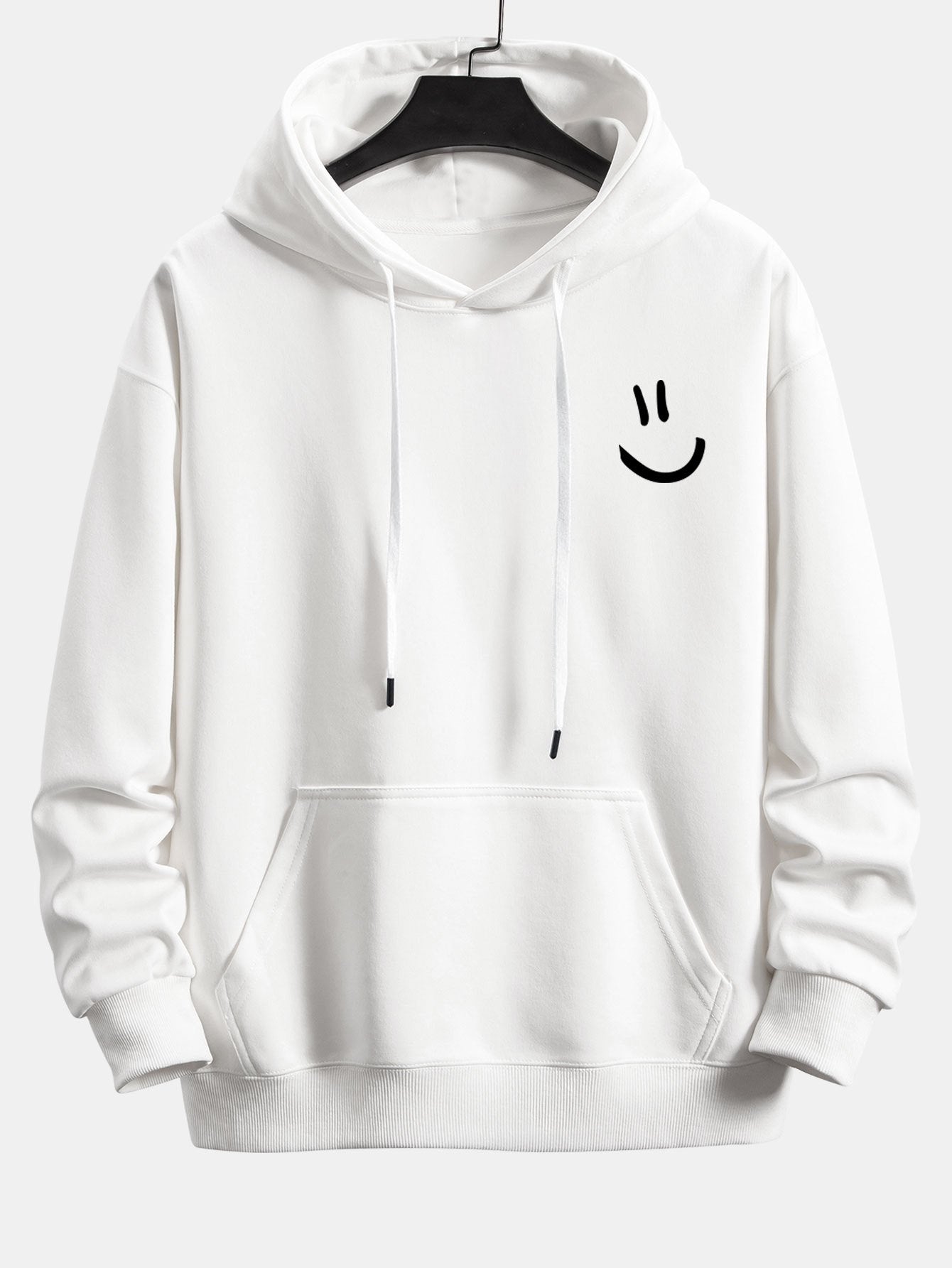 Watson | Smiley Face Print Relax Fit Hoodie