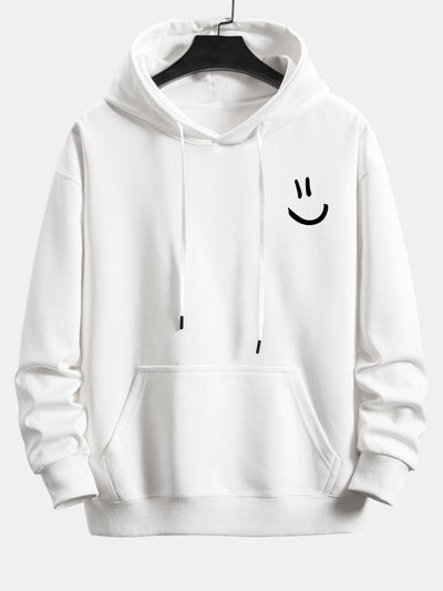 Watson | Smiley Face Print Relax Fit Hoodie