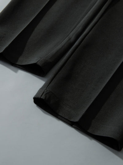 Eustaquio® | Relax Fit Elastic Waist Straight Leg Trousers