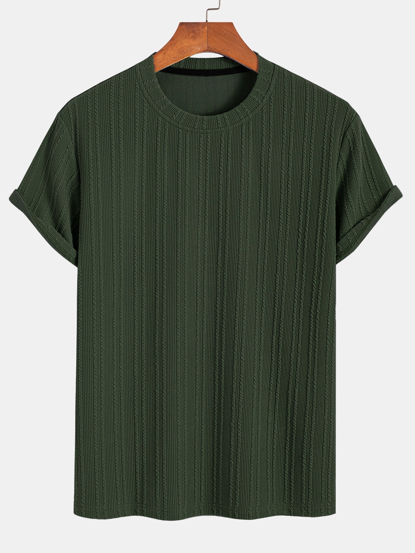 Américo® | Muscle Fit Ribbed T-Shirt