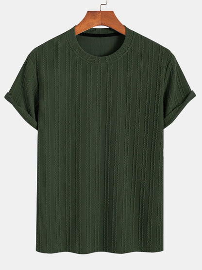 Américo® | Muscle Fit Ribbed T-Shirt