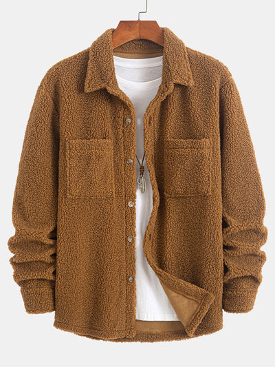 Aldrich® | Teddy Fleece Button Up Shirt