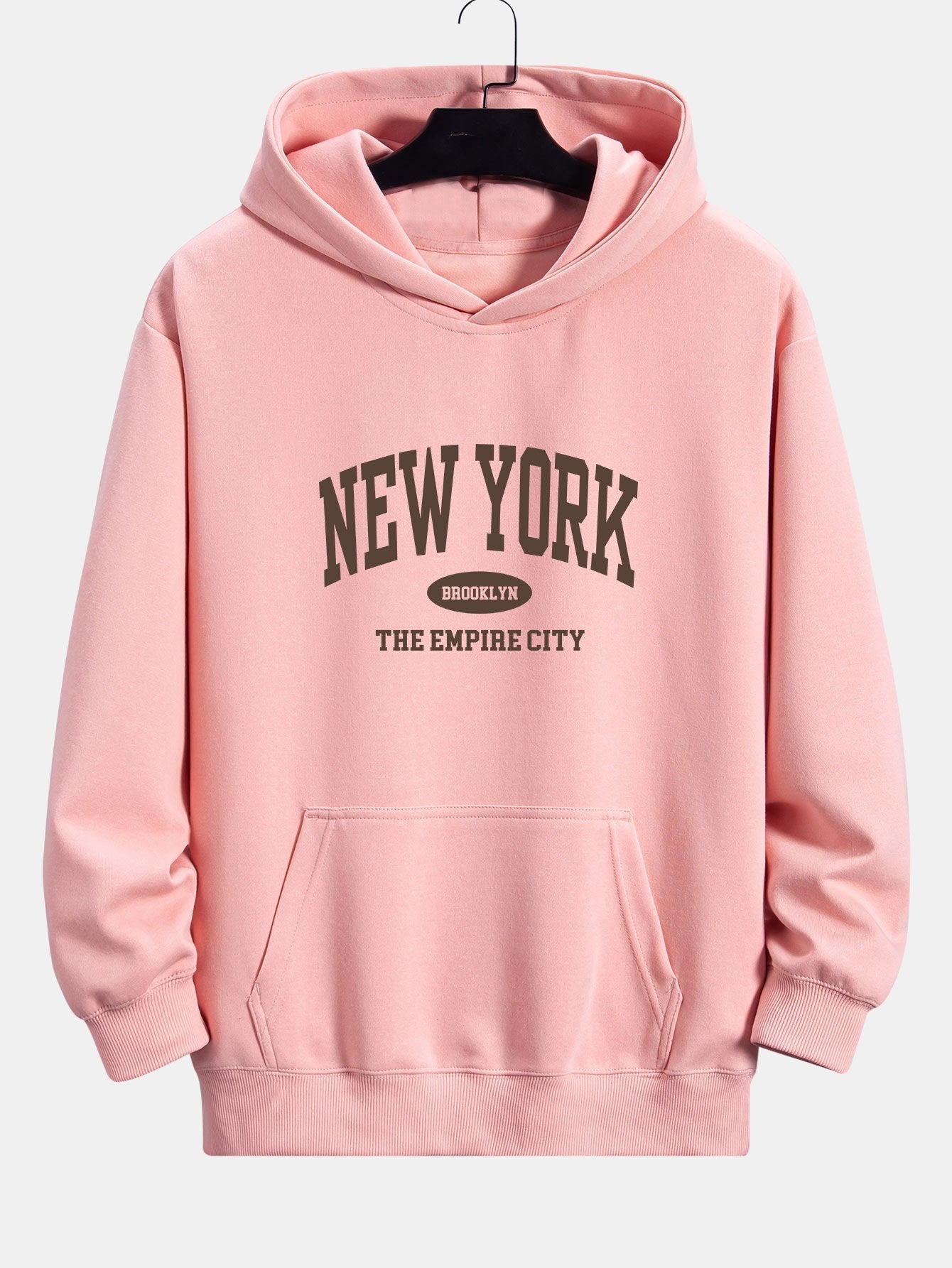 Arthur | New York Slogan Print Relax Fit Hoodie