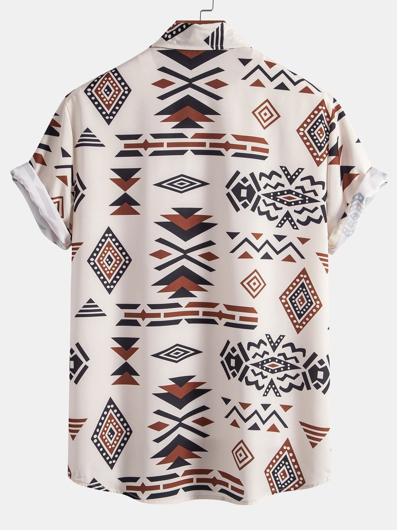 Maximiliano® | Aztec Geometric Print Shirt & Swim Shorts