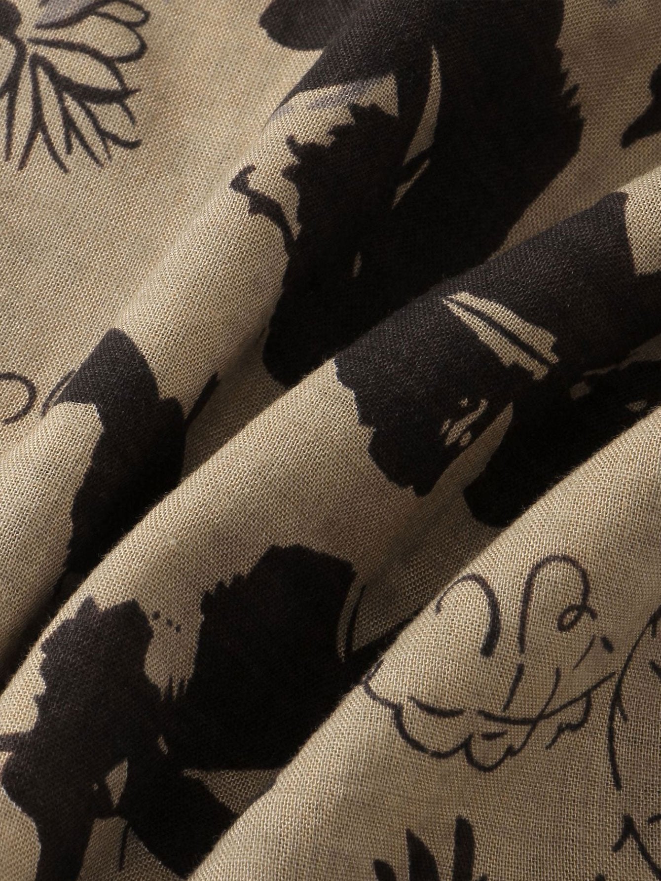 Alfonse® | Ink Floral Print Button Up Shirt