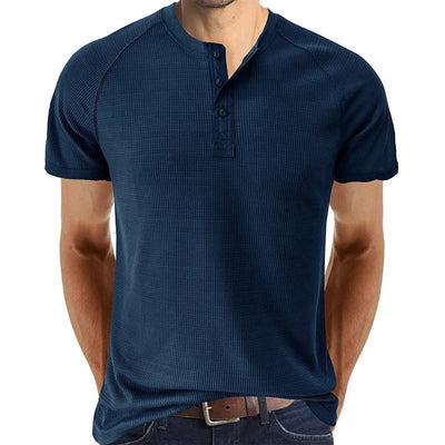 Men's gh Gy Short Sleeve Henley T-Shirt