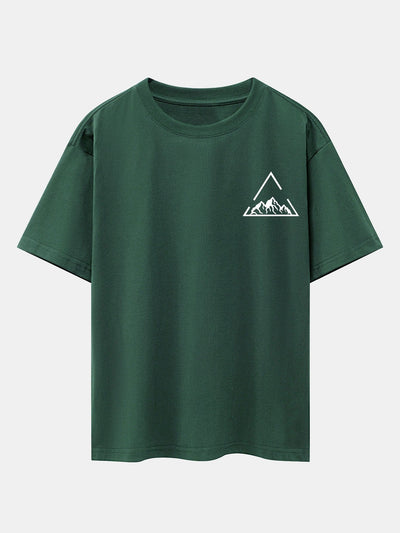 Lloyd® | Triangle Mountain Print Drop Shoulder Oversize T-Shirt