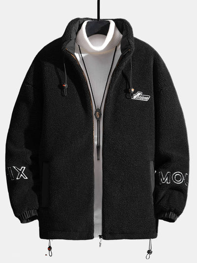 Lorenzo | Quilted Lined Teddy Fleece Zip Up Jacket