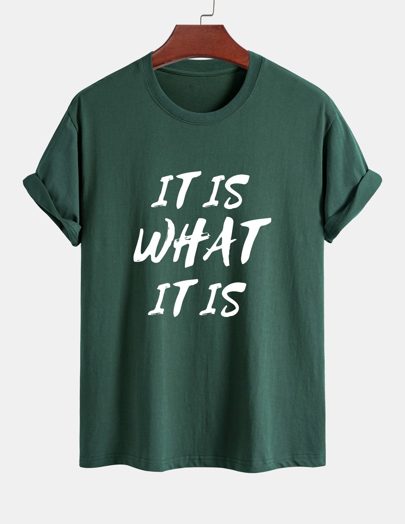 Ulrico® | It Is What It Is Print Cotton T-Shirt