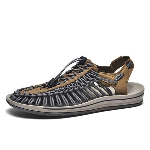 MEN'S HANDWOVEN BEACH SANDALS