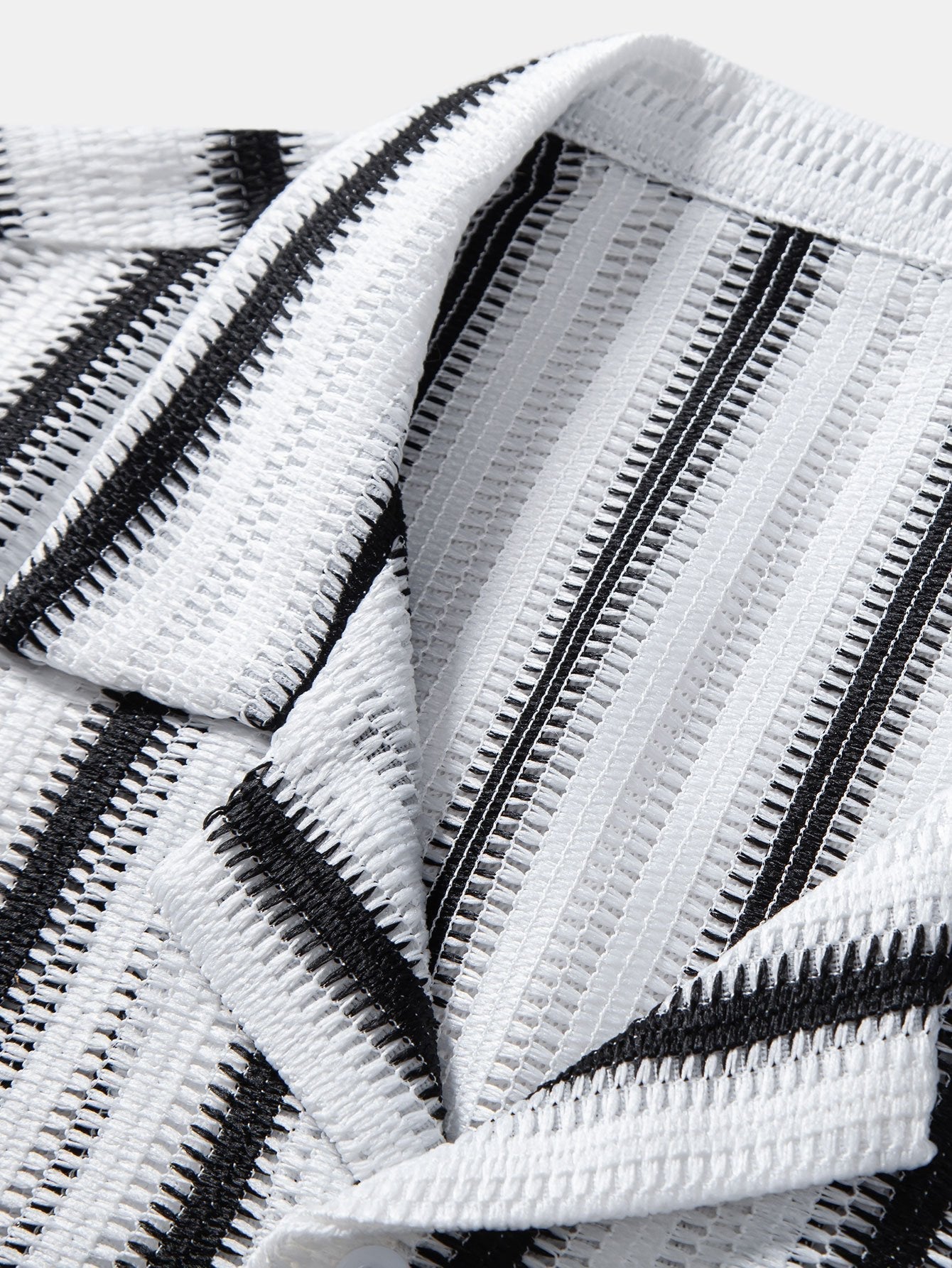 Atef® | Striped Cutout Cuban Shirt