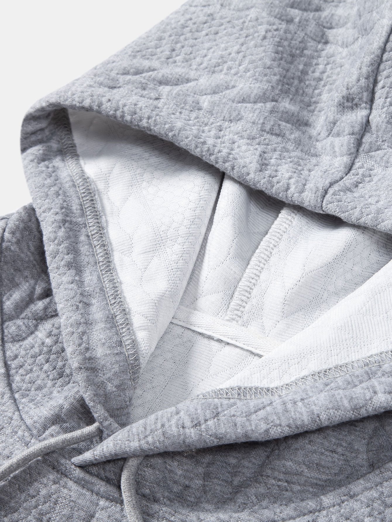 Bruce | Relax Fit Wheat Jacquard Hoodie