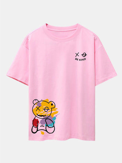 Earl® | Graffiti Bear Print Drop Shoulder Oversize T-Shirt