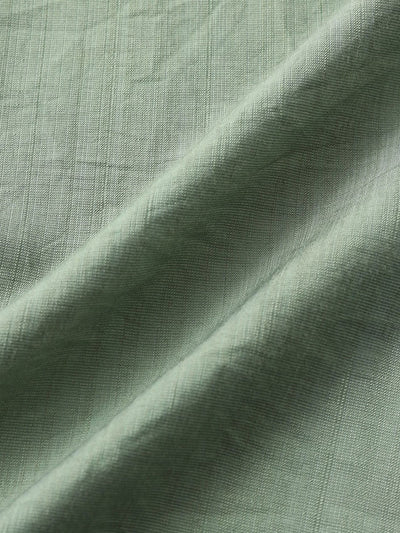 Auber® | Short Sleeve Textured Button Up Shirt