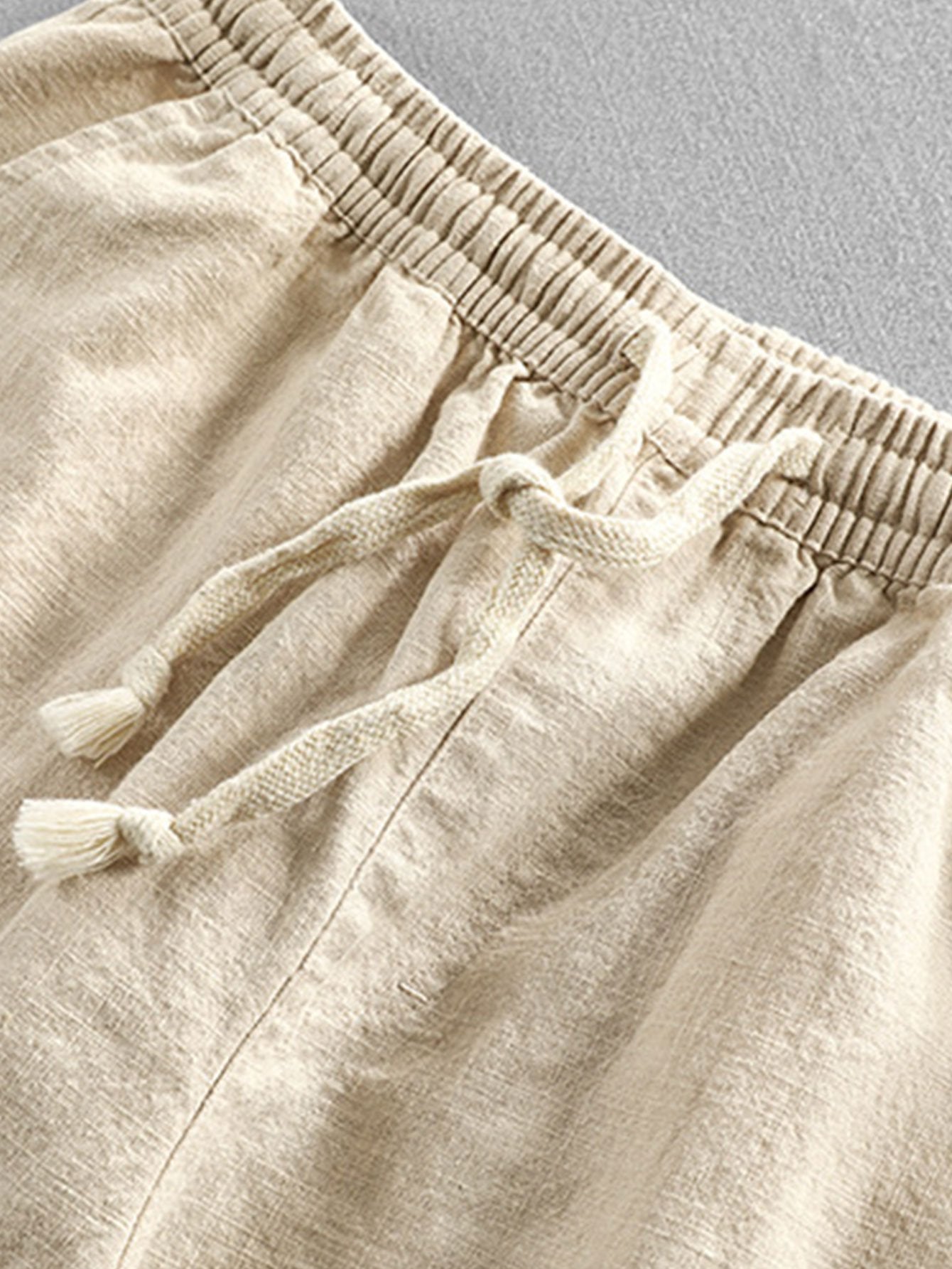 Dave® | Linen Cotton Blend Cropped Pants